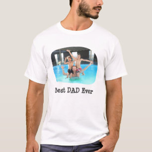 Bester VATER Jeden Upload Ihres horizontalen Fotos T-Shirt