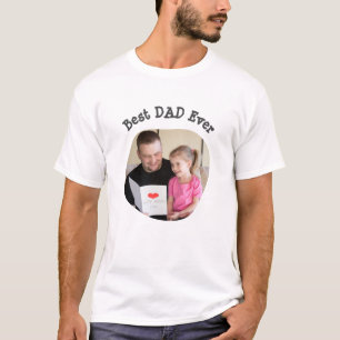 Bester VATER Jeden Upload Ihres quadratischen Foto T-Shirt