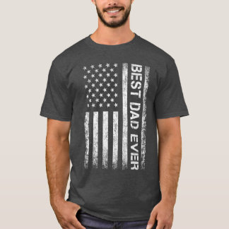 Bester Vater jemals US-amerikanische Flagge Gesche T-Shirt