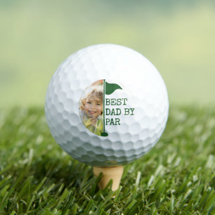 Bester Vater laut Par-Foto-Golf-Flagge Golf Golfball