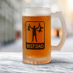 Bester Vater - Lustiger Vatertag Mattglas Bierglas
