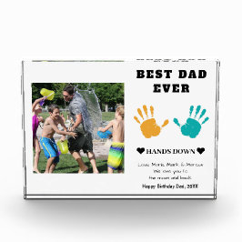 Bester Vater macht sich bis zum Geburtstag gut Fotoblock