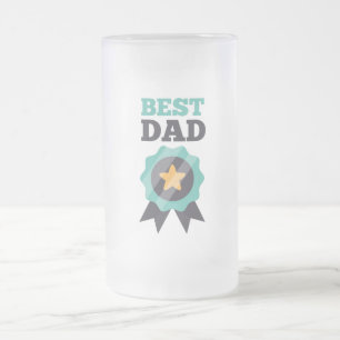Bester Vater Mattierte Glass-Bier-Tasse Mattglas Bierglas