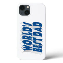 Bester Vater Meerblauer 3D-Text