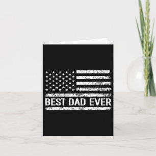 Bester Vater mit amerikanischem Flag-Geschenk für Karte