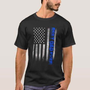 Bester Vater mit amerikanischer Flagge für Vater D T-Shirt