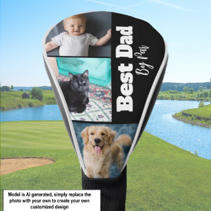 Bester Vater mit benutzerdefinierten Fotos und Nam Golf Headcover