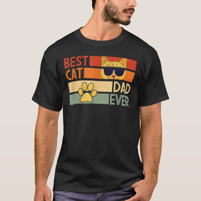 Bester Vater mit Coolem Sonnenglas T-Shirt (Vorderseite)