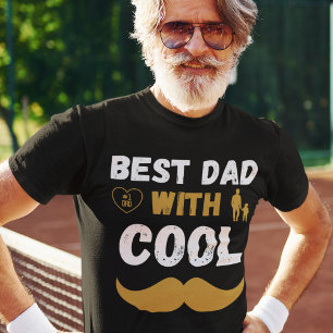 Bester Vater mit Cooler Schnurrbart T-Shirt