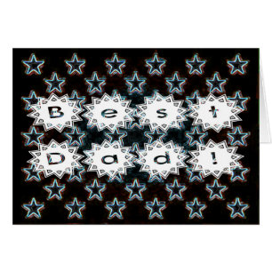 Bester Vater mit Neon Stars