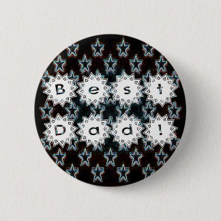 Bester Vater mit Neon Stars Button