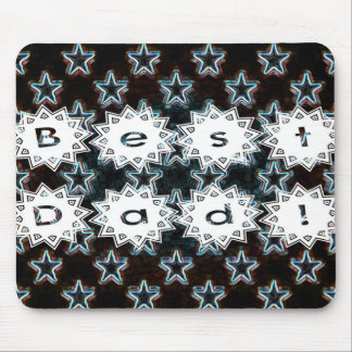 Bester Vater mit Neon Stars Mousepad