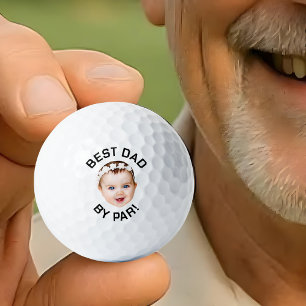 Bester Vater mit Par Golf Balls, Foto nach Maß Golfball