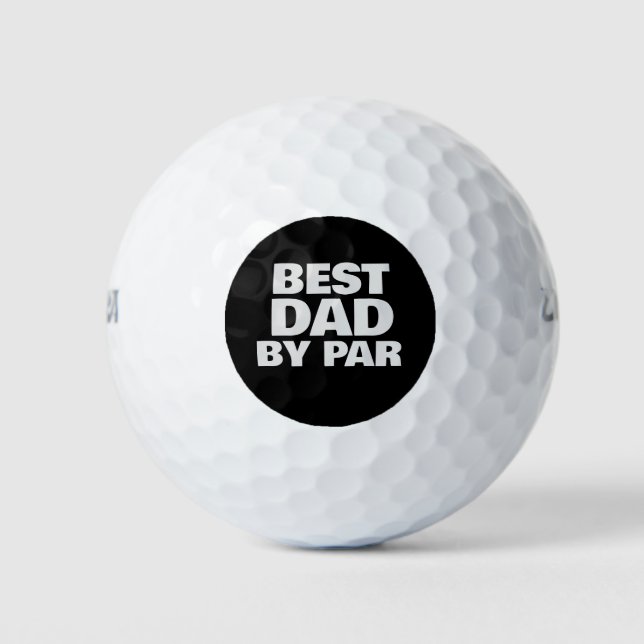 BESTER VATER MIT PAR-GOLFBALLS GOLFBALL (Vorderseite)