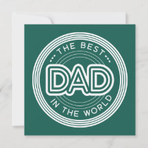 Bester Vater Modernes Dunkelgrün Vatertag
