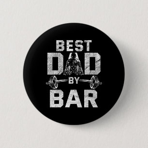 Bester Vater nach Bar für Gymnastik-Workout-Vater Button