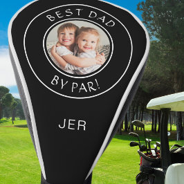 Bester Vater nach Par Custom Foto Monogram Golfer Golf Headcover