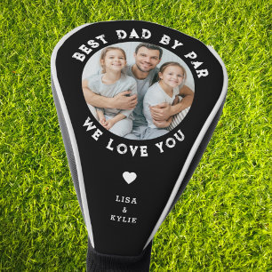 Bester Vater nach Par Custom Foto Vatertag Golf Headcover