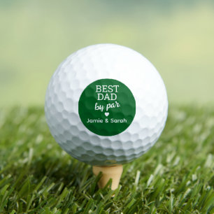 Bester Vater nach Par Custom Grün Weiß Golfball