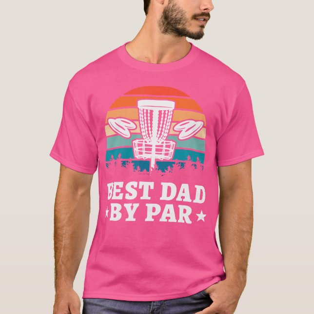 Bester Vater nach Par Disk Golf T-Shirt (Vorderseite)