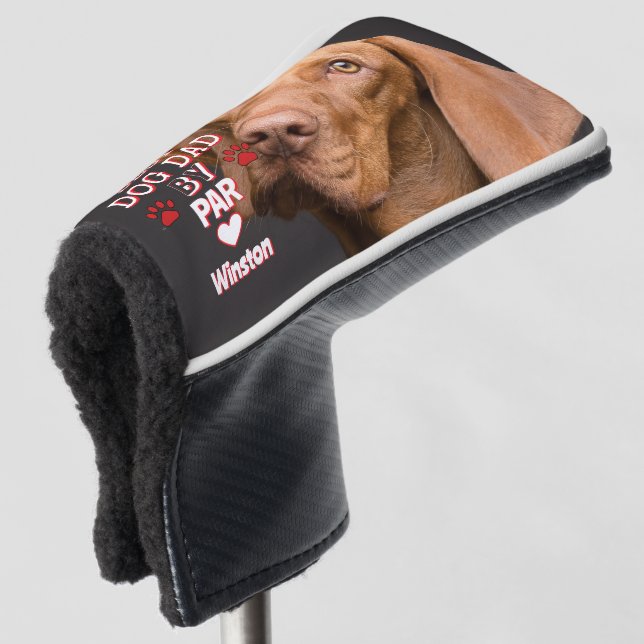 Bester Vater nach Par Dog Foto Golf Headcover (3/4 Vorderseite)