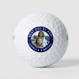 Bester Vater nach Par Foto Blau Golfball