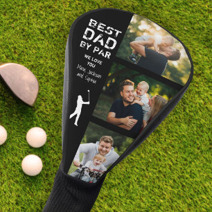 Bester Vater nach Par Foto Cool Golfer Vatertag Golf Headcover