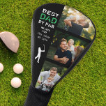 Bester Vater nach Par Foto Cool Golfer Vatertag Golf Headcover<br><div class="desc">Cooles Vatertagsgeschenk für den besten Vater aller Zeiten. Moderne Typografie-Nachricht mit dem Lesen von BEST VATER BY PAR sowie eine personalisierte Nachricht neben einer Collage von 3 Fotos aus der Familie machen diesen Golfkopf zu einem Sake-Geschenk,  das er Liebe,  auf dem Platz zu zeigen.</div>
