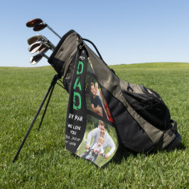 Bester Vater nach Par Foto Cool Golfer Vatertag Golfhandtuch