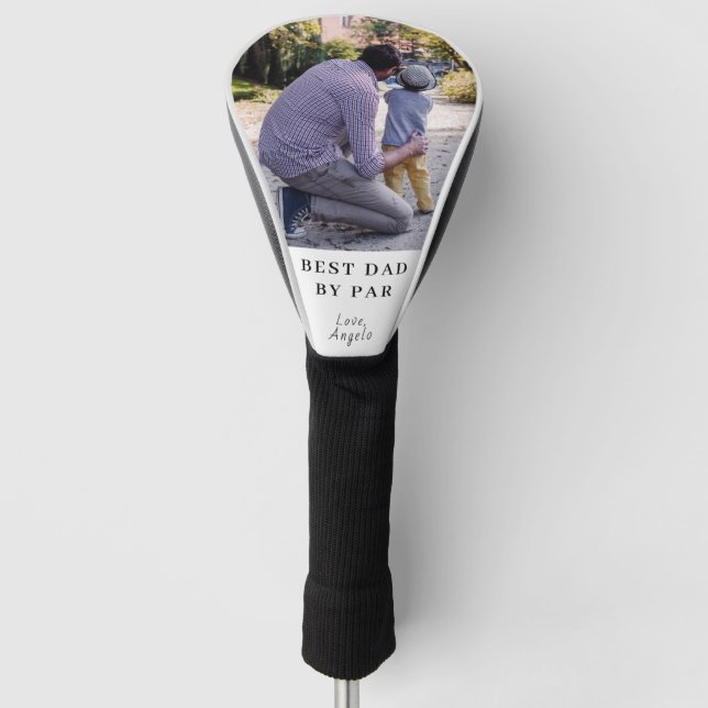 Bester Vater nach Par-Foto Golf Headcover (Vorderseite)