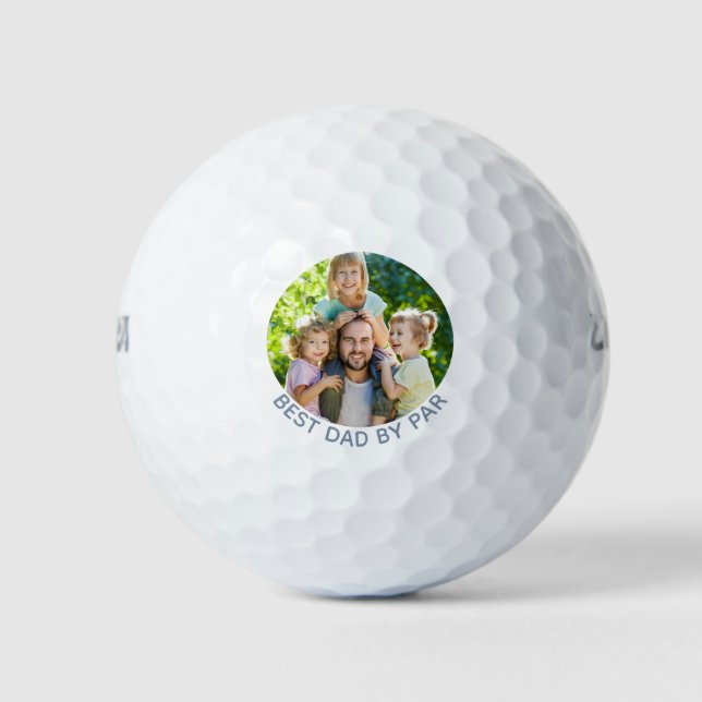 Bester Vater nach Par-Foto Golfball (Vorderseite)