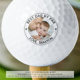 BESTER VATER NACH PAR Foto Personalisiert Golfball