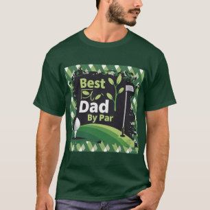 Bester Vater nach Par Golf Design T-Shirt