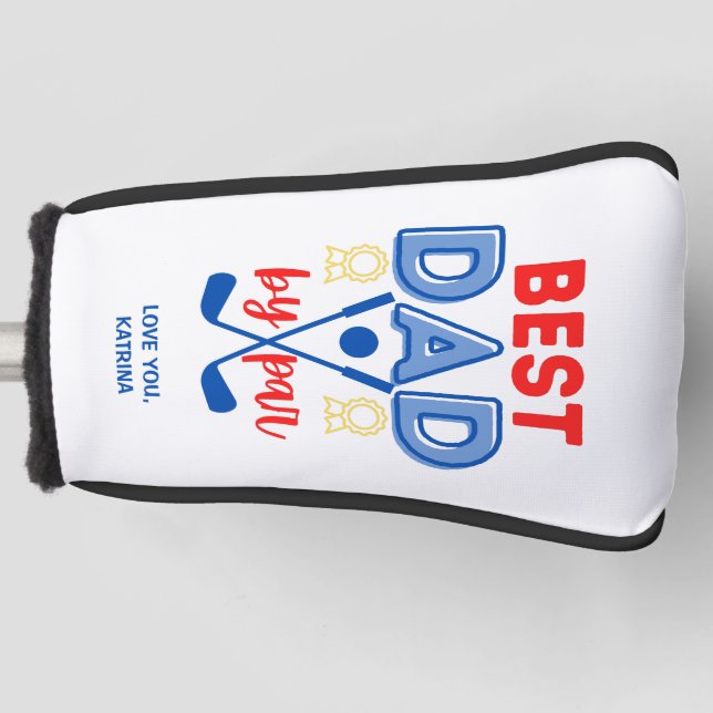 Bester Vater nach Par Golf Putter Abdeckung Headcover (Vorderseite)