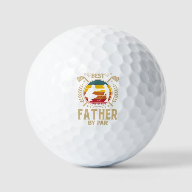 Bester VATER nach Par Golfball (Vorderseite)