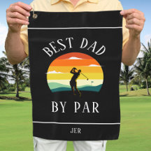 Bester Vater nach Par Golfer Silhouette Schwarz-we