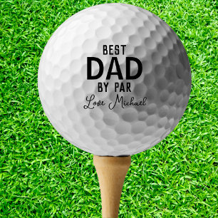 Bester Vater nach Par Individuelle Name Vatertag Golfball