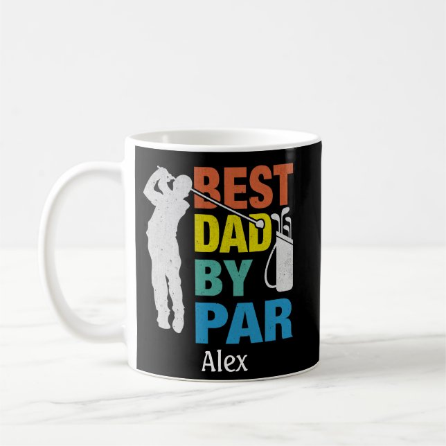 Bester Vater nach Par Individuelle Name Vatertag Kaffeetasse (Links)