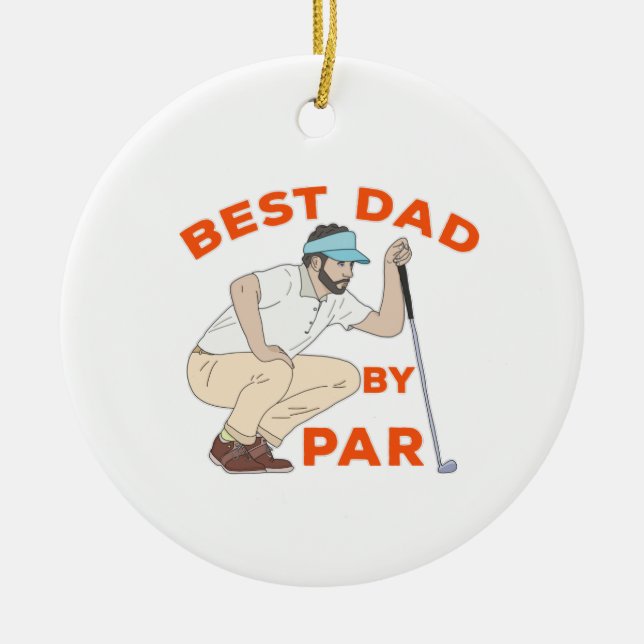 Bester Vater nach Par Keramik Ornament (Vorne)