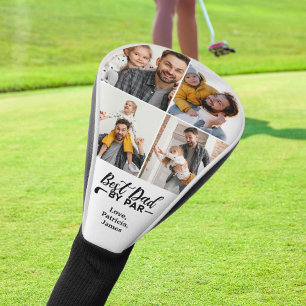 Bester Vater nach Par mit benutzerdefinierten Foto Golf Headcover
