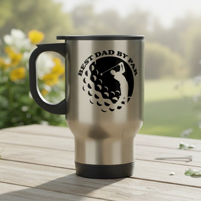 Bester Vater nach Par Modernes Golfspiel Reisebecher (Von Creator hochgeladen)