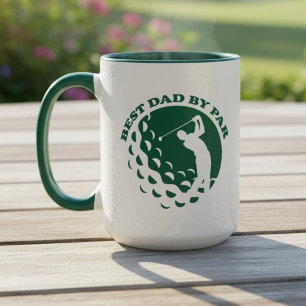 Bester Vater nach Par Modernes Golfspiel Tasse