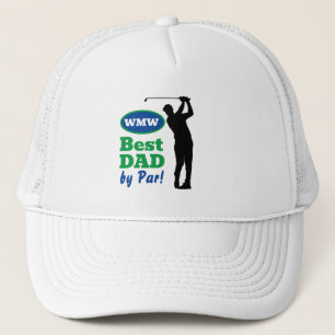 Bester Vater nach Par! Monogram Golf Hat Truckerkappe