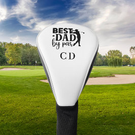 Bester Vater nach Par-Monogramm-Initialen Golf Headcover