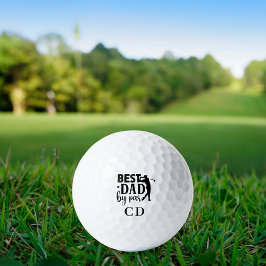 Bester Vater nach Par-Monogramm-Initialen Golfball