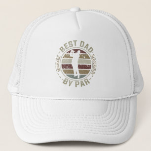 Bester Vater nach Par Name Golf Truckerkappe