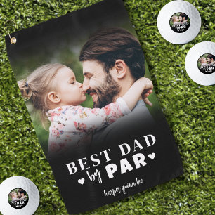 Bester Vater nach Par Personalisiert Golfhandtuch