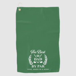 Bester Vater nach Par Personalisiert, Vatertag Gol Golfhandtuch