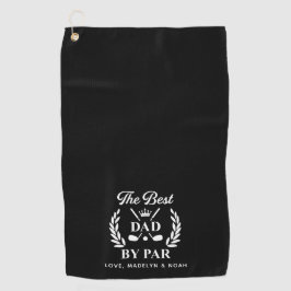 Bester Vater nach Par Personalisiert, Vatertag Gol Golfhandtuch