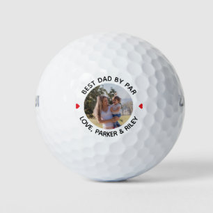Bester Vater nach Par Vatertag Personalisiertes Fo Golfball